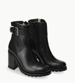 Best Boot biker à boucle - Justy 90 - Cuir lisse - Boots - Bottines|Boots - Bottines