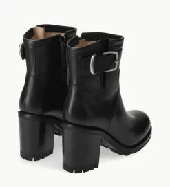 Best Boot biker à boucle - Justy 90 - Cuir lisse - Boots - Bottines|Boots - Bottines
