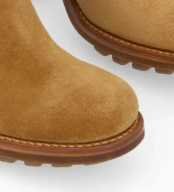 Hot Boot biker à boucle - Justy 90 - Cuir velours - Boots - Bottines|Boots - Bottines