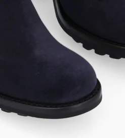 Clearance Boot biker à boucle - Justy 90 - Cuir velours - Boots - Bottines|Boots - Bottines