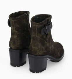 Online Boot biker à boucle - Justy 70 - Cuir velours - Boots - Bottines|Boots - Bottines
