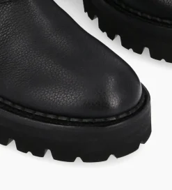 Online Boot biker à double boucle - Carrie 45 - Cuir grainé - Boots - Bottines|Boots - Bottines