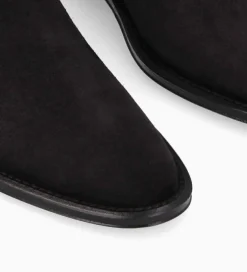 Clearance Botte à talon plat - Joan - Cuir velours - Bottes|Bottes