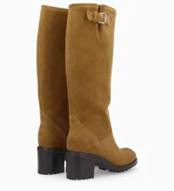 Best Botte biker à boucle - Biker 7 - Cuir velours - Bottes|Bottes