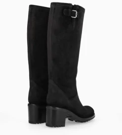 Best Botte biker à boucle - Biker 7 - Cuir velours - Bottes|Bottes