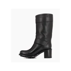 Botte biker à double boucle biker - Biker 70 - Cuir lisse - Bottes|Bikers