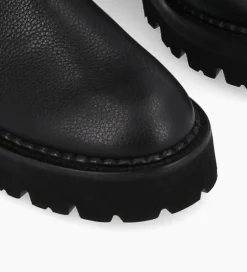 Online Botte biker à double boucle - Carra 45 - Cuir grainé - Bottes|Bottes