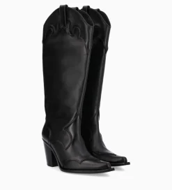 Outlet Botte western à talon - Annie 80 - Cuir de veau lisse mat - Bottes|Bottes