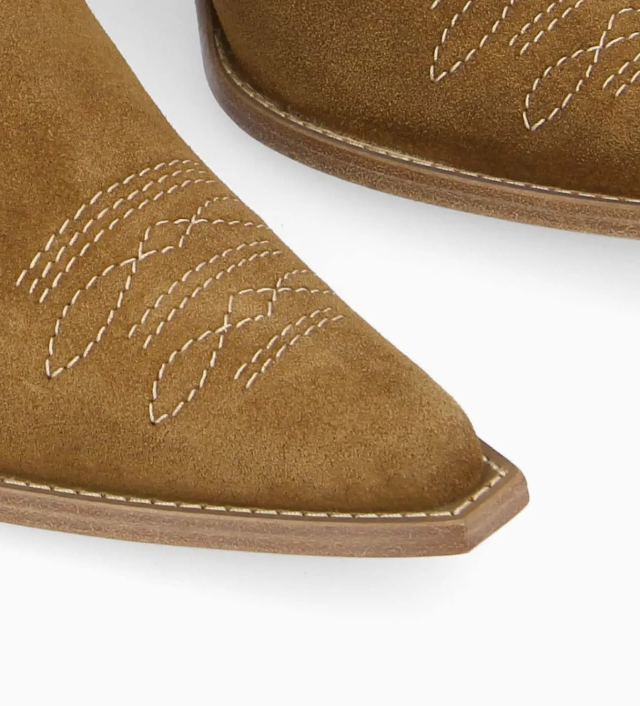 Online Botte western brodée à talon - Ruby 50 - Cuir velours - Bottes|Bottes