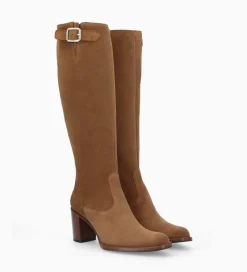 Online Botte zippée à talon - Legend 70 - Cuir velours - Bottes