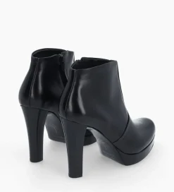 Hot Bottine à talon à zip - Juke 70 - Cuir lisse - Boots - Bottines