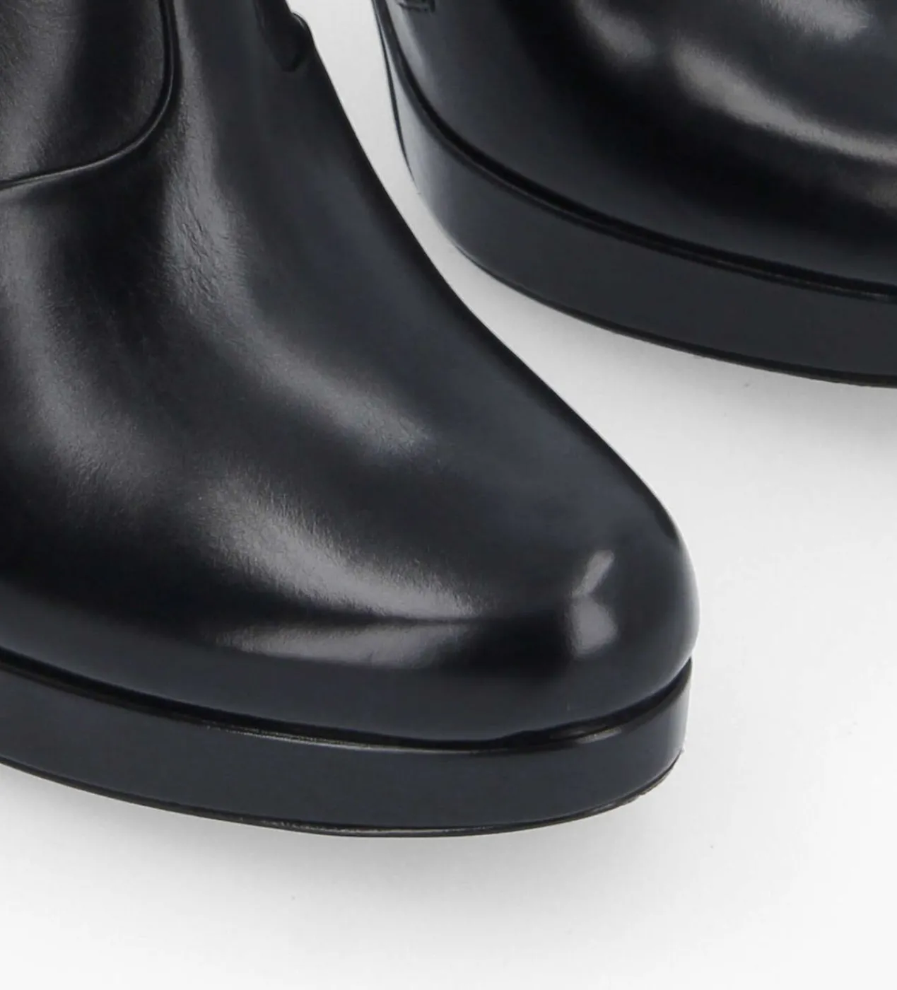 Hot Bottine à talon à zip - Juke 70 - Cuir lisse - Boots - Bottines