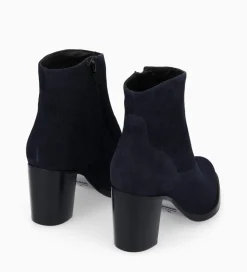 Sale Bottine à talon à zip - Legend 70 - Cuir velours - Boots - Bottines|Boots - Bottines