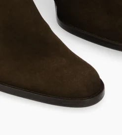 Online Bottine à talon à zip - Legend 70 - Cuir velours - Marron foncé Boots - Bottines|Boots - Bottines