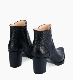 Sale Bottine à talon à zip - Paddy 70 - Cuir embossé croco - Boots - Bottines|Boots - Bottines