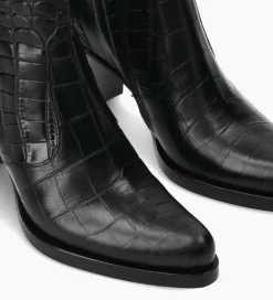 Sale Bottine à talon à zip - Paddy 70 - Cuir embossé croco - Boots - Bottines|Boots - Bottines