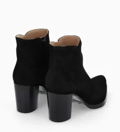 Best Bottine à talon à zip - Paddy 70 - Cuir velours - Boots - Bottines|Boots - Bottines