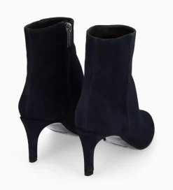 Clearance Bottine à talon aiguille zippée - Stella 65 - Cuir velours - Boots - Bottines|Boots - Bottines