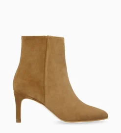 New Bottine à talon aiguille zippée - Stella 65 - Cuir velours - Boots - Bottines|Boots - Bottines