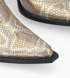 Outlet Bottine chelsea à talon - Sandy 80 - Cuir imprimé serpent - Boots - Bottines|Boots - Bottines