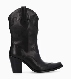 Outlet Bottine western à talon - Andy 80 - Cuir de veau lisse mat - Boots - Bottines|Boots - Bottines