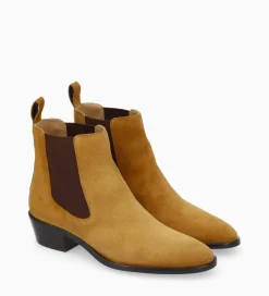 Best Bottine western chelsea - Kim 40 - Cuir velours - Boots - Bottines