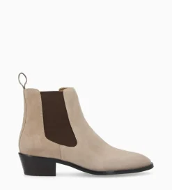 Sale Bottine western chelsea - Kim 40 - Cuir velours - Boots - Bottines