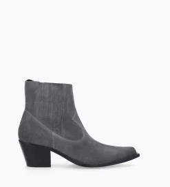 New Bottine western chelsea - Sibelle 50 - Cuir velours - Boots - Bottines|Boots - Bottines