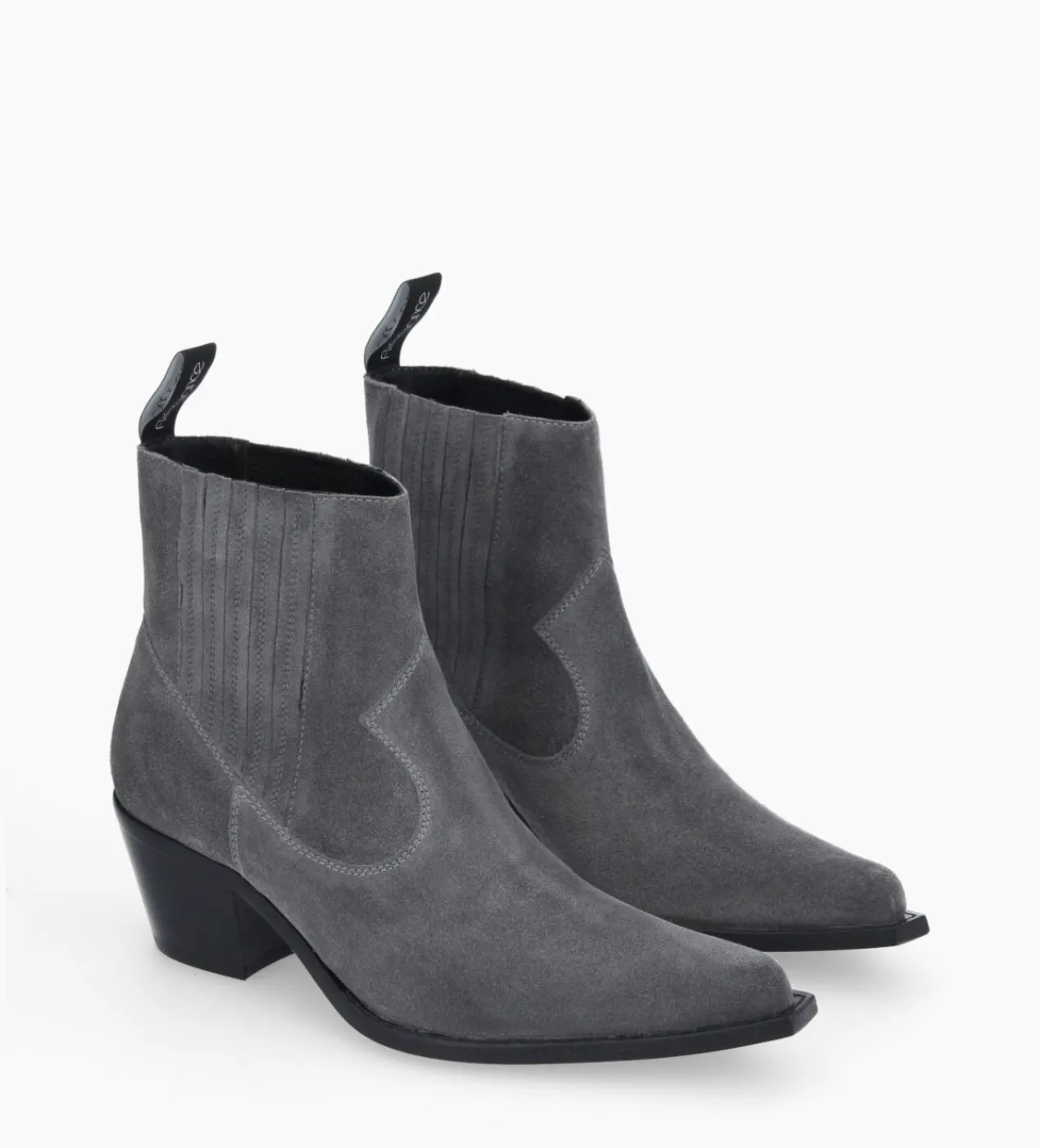 New Bottine western chelsea - Sibelle 50 - Cuir velours - Boots - Bottines|Boots - Bottines