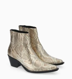 Discount Bottine western chelsea - Sibelle 50 - Cuir imprimé serpent - Boots - Bottines|Boots - Bottines