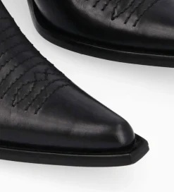 Discount Bottine western chelsea brodée à talon - Simone 50 - Cuir de veau lisse brillant - Boots - Bottines|Boots - Bottines