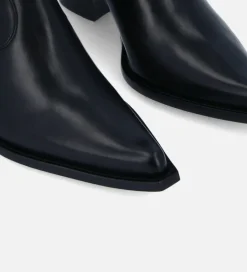 Clearance Bottine western zippée à talon - Sadie 50 - Cuir de veau lisse brillant - Boots - Bottines|Boots - Bottines