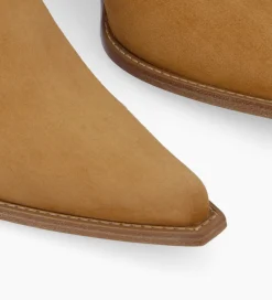 Outlet Bottine western zippée à talon - Sadie 50 - Cuir velours - Boots - Bottines|Boots - Bottines