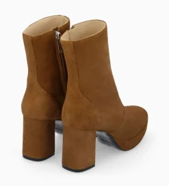 Sale Bottine zippée à talon - Carlotta 70 - Cuir velours - Boots - Bottines|Boots - Bottines
