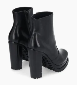 Online Bottine zippée à talon - Lery 7 - Cuir lisse - Boots - Bottines