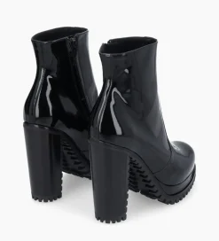Discount Bottine zippée à talon - Lery 7 - Cuir vernis - Boots - Bottines
