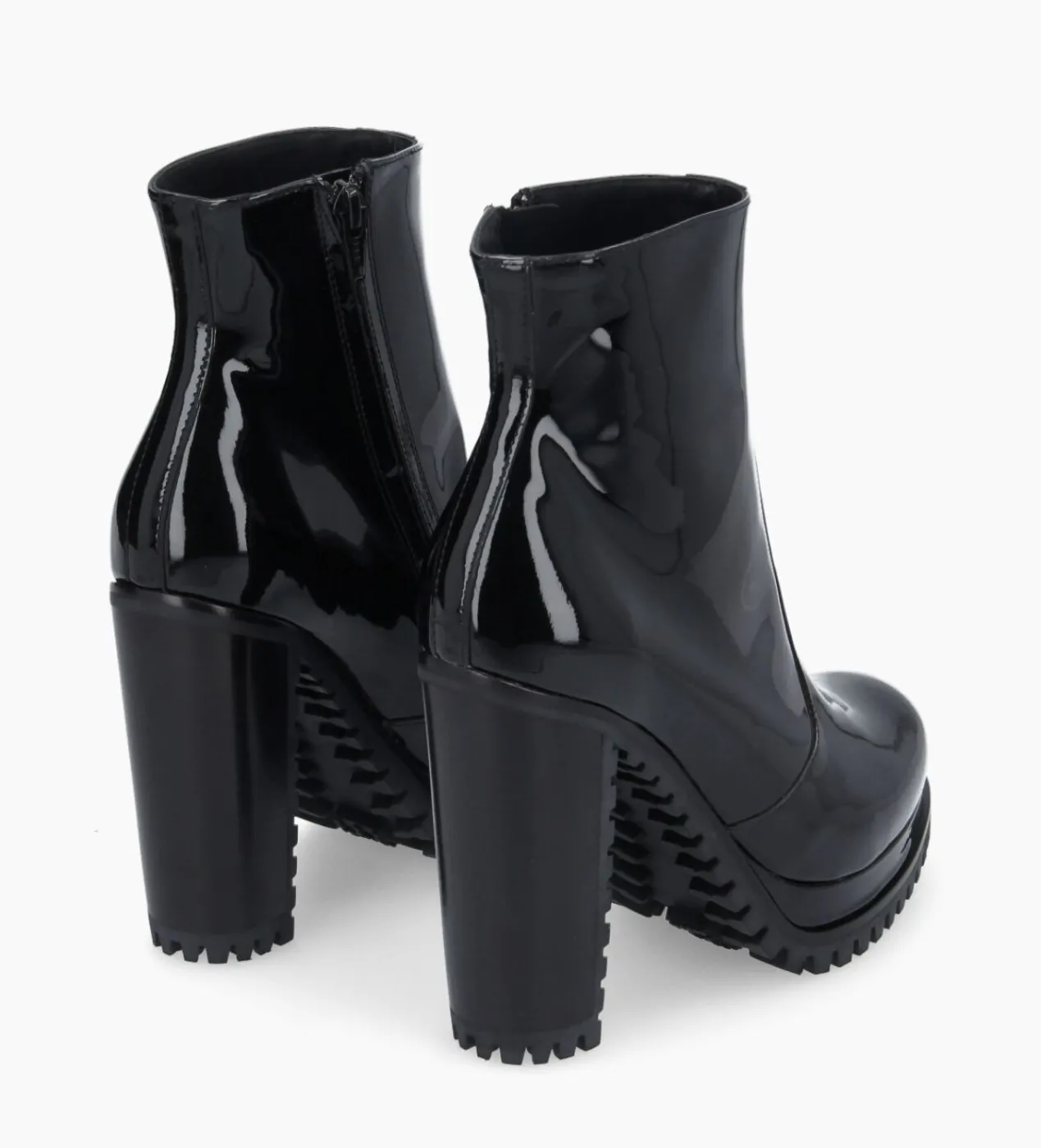 Discount Bottine zippée à talon - Lery 7 - Cuir vernis - Boots - Bottines