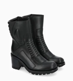 Outlet Bottine zippée à talon - Louise 70 - Cuir lisse - Boots - Bottines|Boots - Bottines