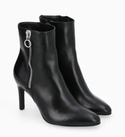 Discount Bottine zippée à talon - Steffy 85 - Cuir de veau lisse brillant - Boots - Bottines|Boots - Bottines