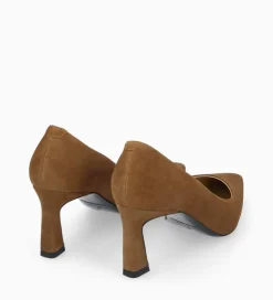 Discount Escarpin à talon à bout pointu - Iris 65 - Cuir velours - Mocassins - Escarpins|Escarpins